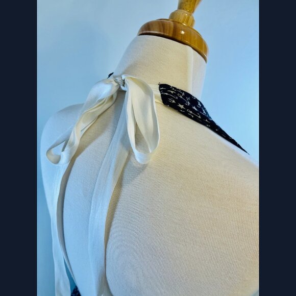 D&G Blue + White Anchor and Start Print Halter Dress - Size 40 (IT) - Picture 10 of 16